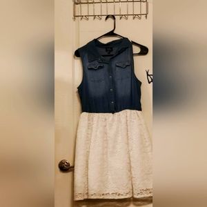 Girls lilt denim dress
